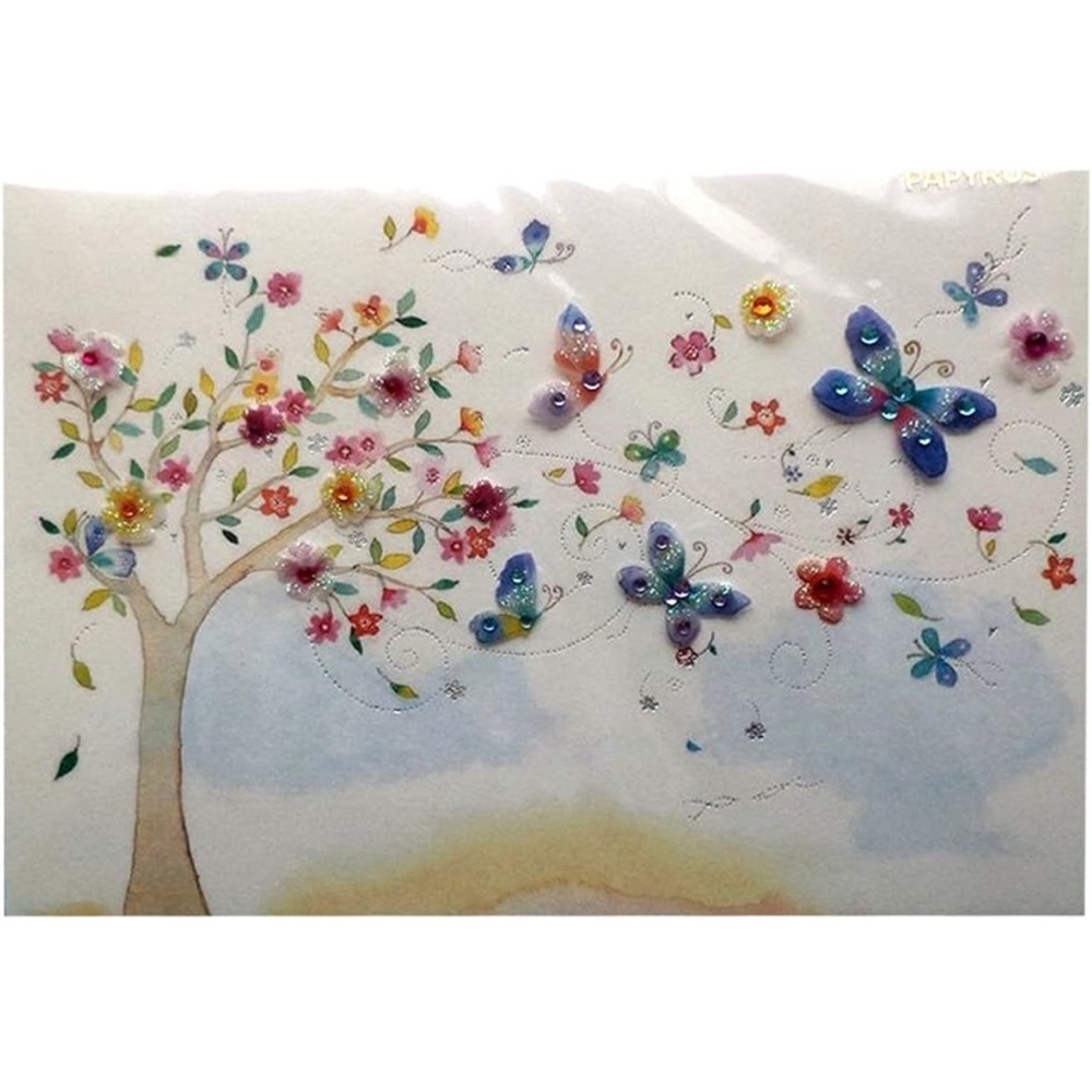 Papyrus Mother’s Day Card | Embellished Tree & Butterflies